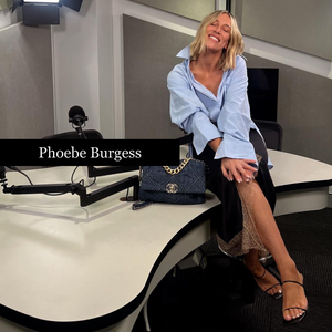 Phoebe Burgess wears the amanda in black vegan leather